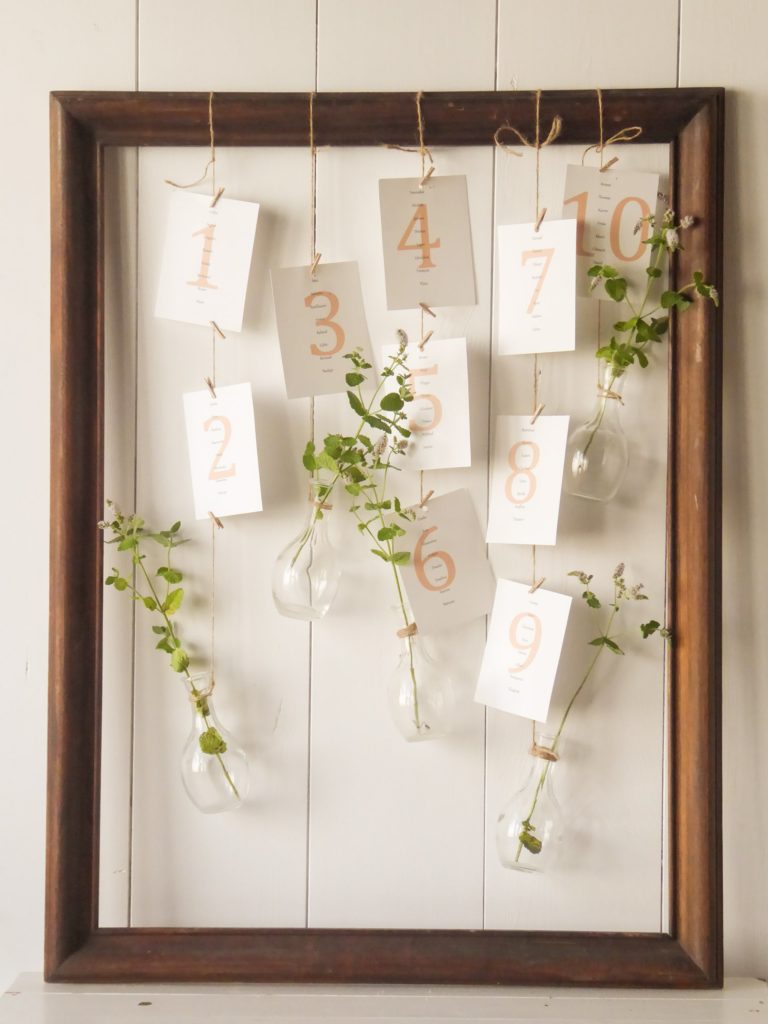 DIY plan de table mariage