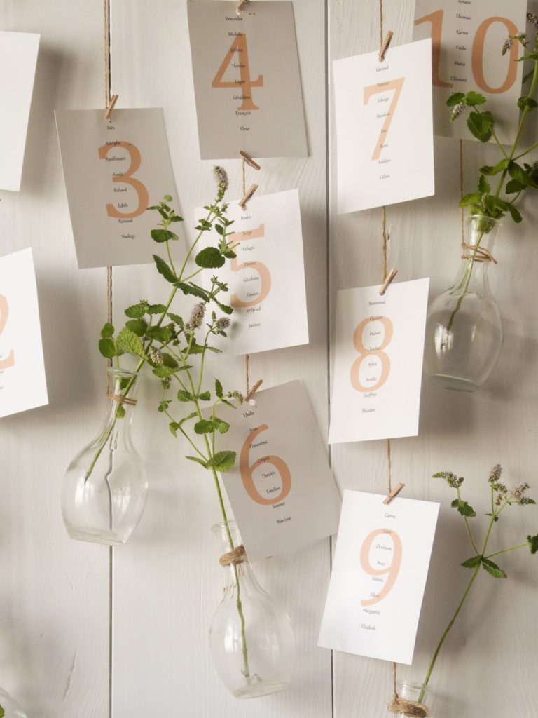 diy plan de table mariage yonne
