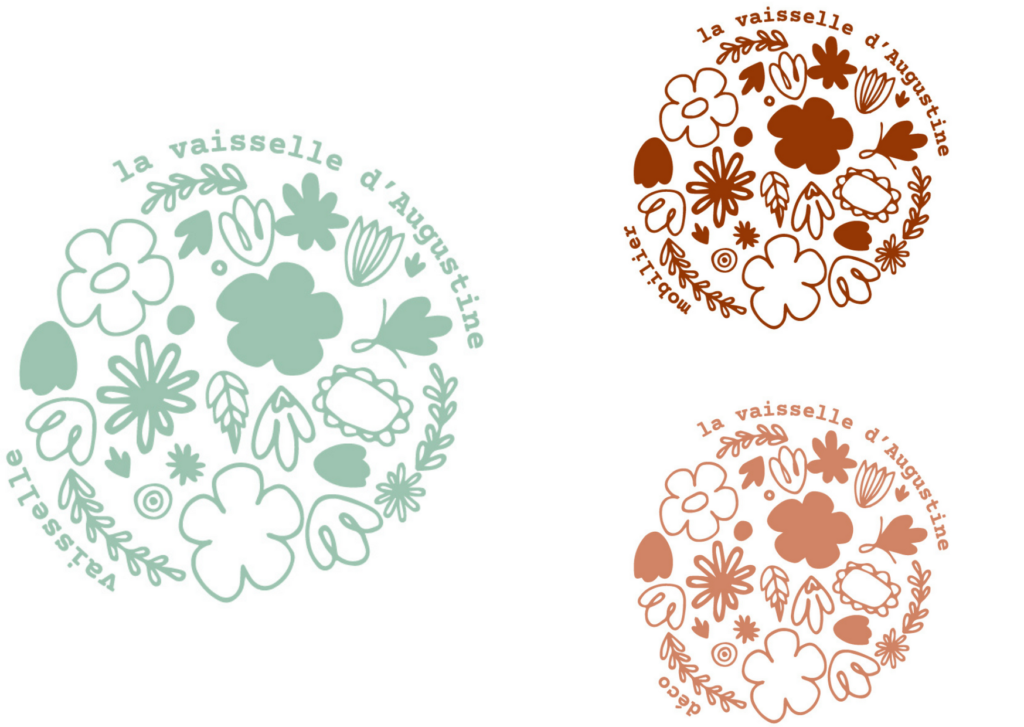 logo la vaisselle d'Augustine